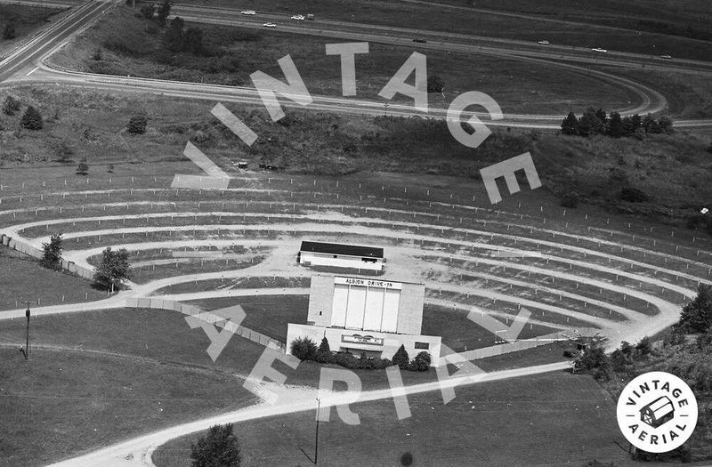 Albion Drive-In Theatre - Vintage Aerial (newer photo)